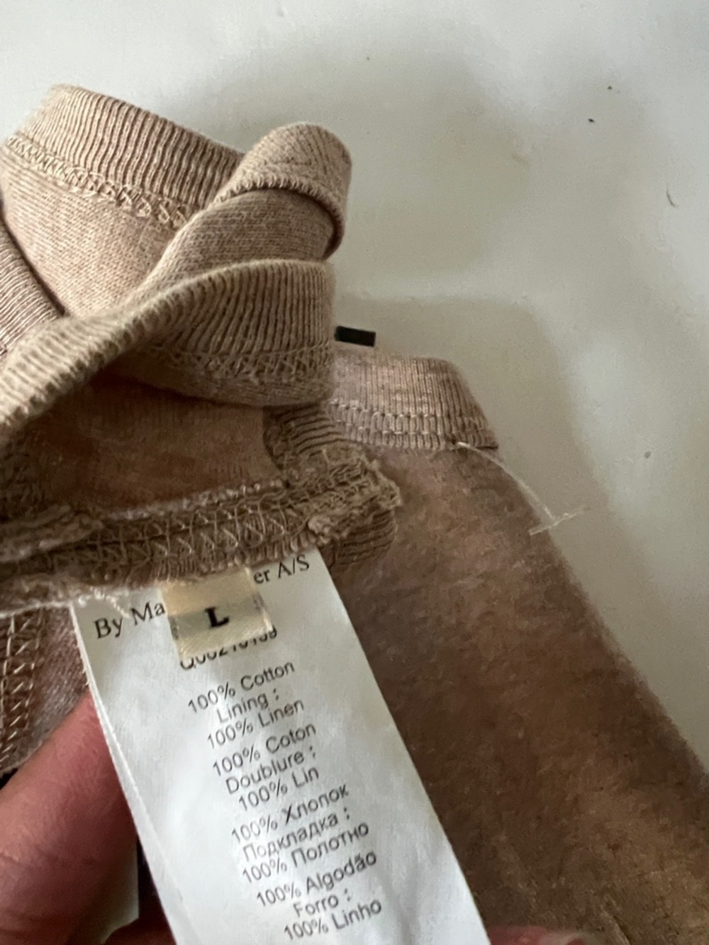 NWT BY MALENE BIRGER Kaloo TAN BUTTON DOWN NEUTRAL TANK TOP - COTTON LINEN Large - Picture 8 of 8